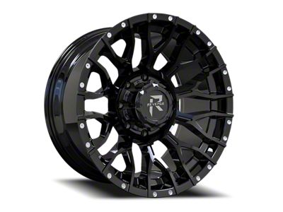 Revenge Off-Road Wheels RV-201 Gloss Black with Dots 8-Lug Wheel; 20x9; 0mm Offset (03-09 RAM 2500)