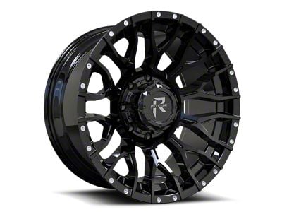 Revenge Off-Road Wheels RV-201 Satin Black with Dots 8-Lug Wheel; 20x9; 0mm Offset (03-09 RAM 2500)