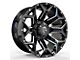 Revenge Off-Road Wheels RV-202 Black and Milled 8-Lug Wheel; 20x9; 0mm Offset (03-09 RAM 2500)