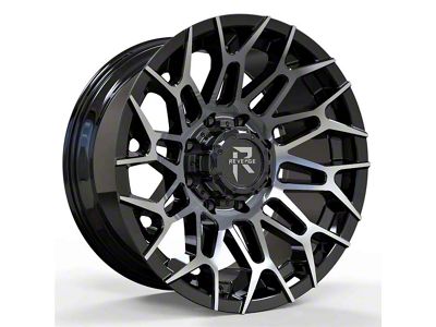 Revenge Off-Road Wheels RV-203 Black Machine 8-Lug Wheel; 20x10; -19mm Offset (03-09 RAM 2500)