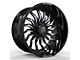 Revenge Off-Road Wheels RV-204 Black and Milled 8-Lug Wheel; 20x12; -44mm Offset (03-09 RAM 3500 SRW)