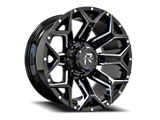 Revenge Off-Road Wheels RV-202 Black and Milled 8-Lug Wheel; 20x9; 0mm Offset (11-14 Sierra 2500 HD)