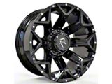 Revenge Off-Road Wheels RV-202 Gloss Black with Dots 8-Lug Wheel; 20x10; -19mm Offset (11-14 Sierra 2500 HD)