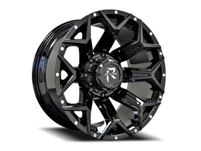 Revenge Off-Road Wheels RV-202 Satin Black with Dots 8-Lug Wheel; 20x9; 0mm Offset (11-14 Sierra 2500 HD)