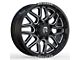 Revenge Off-Road Wheels RV-206 Black and Milled 8-Lug Wheel; 20x10; -19mm Offset (11-14 Sierra 2500 HD)