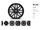 Revenge Off-Road Wheels RV-206 Black and Milled 6-Lug Wheel; 20x12; -44mm Offset (07-13 Silverado 1500)