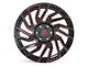 Revenge Off-Road Wheels RV-207 Black with Red Milled 6-Lug Wheel; 20x9; 0mm Offset (07-13 Silverado 1500)