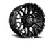 Revenge Off-Road Wheels RV-201 Black and Milled 8-Lug Wheel; 22x12; -44mm Offset (11-14 Silverado 2500 HD)