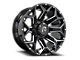 Revenge Off-Road Wheels RV-202 Black and Milled 8-Lug Wheel; 20x9; 0mm Offset (11-14 Silverado 2500 HD)