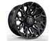 Revenge Off-Road Wheels RV-203 Black and Milled 8-Lug Wheel; 20x10; -19mm Offset (11-14 Silverado 2500 HD)