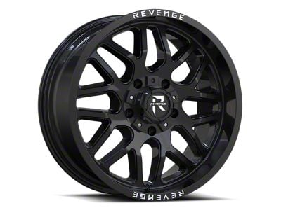 Revenge Off-Road Wheels RV-206 Gloss Black 8-Lug Wheel; 20x9; 12mm Offset (11-14 Silverado 2500 HD)