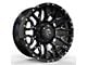 Revenge Off-Road Wheels RV-201 Black and Milled 8-Lug Wheel; 20x9; 0mm Offset (11-14 Silverado 3500 HD SRW)