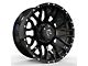 Revenge Off-Road Wheels RV-201 Gloss Black with Dots 8-Lug Wheel; 20x10; -19mm Offset (11-14 Silverado 3500 HD SRW)