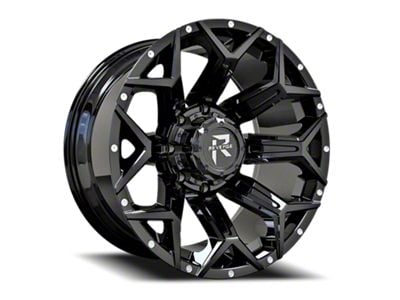 Revenge Off-Road Wheels RV-202 Satin Black with Dots 8-Lug Wheel; 20x9; 0mm Offset (11-14 Silverado 3500 HD SRW)