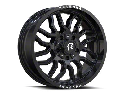 Revenge Off-Road Wheels RV-205 Gloss Black 8-Lug Wheel; 20x9; 12mm Offset (11-14 Silverado 3500 HD SRW)