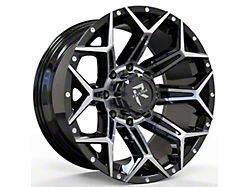 Revenge Off-Road Wheels RV-202 Black Machine 8-Lug Wheel; 20x10; -19mm Offset (10-18 RAM 2500)