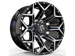 Revenge Off-Road Wheels RV-202 Black Machine 8-Lug Wheel; 20x9; 0mm Offset (10-18 RAM 2500)