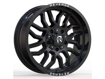 Revenge Off-Road Wheels RV-205 Gloss Black 8-Lug Wheel; 20x9; 0mm Offset (10-18 RAM 2500)