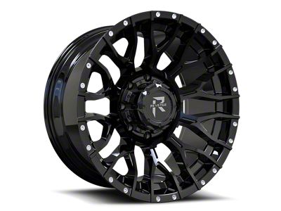 Revenge Off-Road Wheels RV-201 Satin Black with Dots 8-Lug Wheel; 20x9; 0mm Offset (10-18 RAM 3500 SRW)