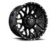 Revenge Off-Road Wheels RV-201 Satin Black with Dots 8-Lug Wheel; 20x9; 0mm Offset (10-18 RAM 3500 SRW)