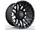 Revenge Off-Road Wheels RV-201 Satin Black with Dots 8-Lug Wheel; 20x9; 0mm Offset (11-16 F-250 Super Duty)