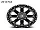 Revenge Off-Road Wheels RV-202 Gloss Black with Dots 8-Lug Wheel; 20x9; 0mm Offset (11-16 F-250 Super Duty)