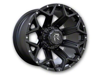 Revenge Off-Road Wheels RV-202 Satin Black with Dots 8-Lug Wheel; 20x9; 0mm Offset (11-16 F-250 Super Duty)