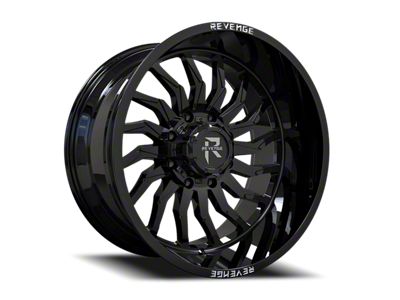 Revenge Off-Road Wheels RV-204 Gloss Black 8-Lug Wheel; 20x9; 0mm Offset (11-16 F-250 Super Duty)