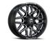 Revenge Off-Road Wheels RV-206 Black and Milled 8-Lug Wheel; 20x10; -19mm Offset (11-16 F-250 Super Duty)