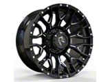 Revenge Off-Road Wheels RV-201 Black and Milled 6-Lug Wheel; 20x9; 0mm Offset (14-18 Sierra 1500)