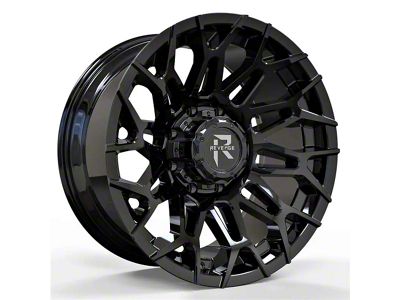 Revenge Off-Road Wheels RV-203 Gloss Black 8-Lug Wheel; 20x10; -19mm Offset (15-19 Sierra 2500 HD)