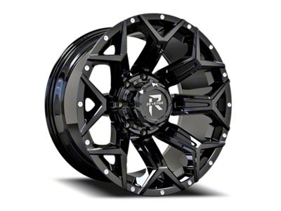 Revenge Off-Road Wheels RV-202 Satin Black with Dots 8-Lug Wheel; 20x9; 0mm Offset (15-19 Sierra 3500 HD SRW)