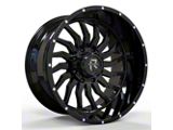 Revenge Off-Road Wheels RV-204 Gloss Black 8-Lug Wheel; 20x9; 0mm Offset (15-19 Silverado 2500 HD)