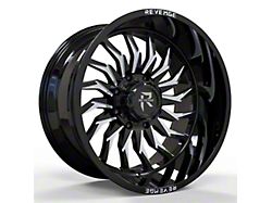 Revenge Off-Road Wheels RV-204 Black and Milled 8-Lug Wheel; 20x12; -44mm Offset (17-22 F-250 Super Duty)