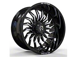 Revenge Off-Road Wheels RV-204 Black and Milled 8-Lug Wheel; 20x9; 0mm Offset (17-22 F-250 Super Duty)