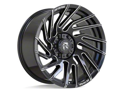 Revenge Off-Road Wheels RV-207 Black and Milled 6-Lug Wheel; 20x10; -19mm Offset (23-24 Canyon)