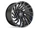 Revenge Off-Road Wheels RV-207 Black and Milled 6-Lug Wheel; 20x10; -19mm Offset (23-24 Canyon)