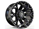 Revenge Off-Road Wheels RV-202 Gloss Black with Dots 6-Lug Wheel; 20x9; 0mm Offset (23-25 Colorado)
