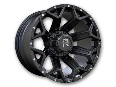 Revenge Off-Road Wheels RV-202 Satin Black with Dots 6-Lug Wheel; 20x9; 0mm Offset (23-24 Colorado)