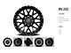 Revenge Off-Road Wheels RV-201 Black and Red Milled 6-Lug Wheel; 22x12; -44mm Offset (21-24 F-150)