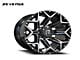 Revenge Off-Road Wheels RV-202 Black and Milled 8-Lug Wheel; 20x9; 0mm Offset (23-24 F-350 Super Duty SRW)