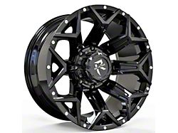 Revenge Off-Road Wheels RV-202 Gloss Black with Dots 8-Lug Wheel; 20x9; 0mm Offset (19-24 RAM 3500 SRW)