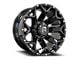 Revenge Off-Road Wheels RV-202 Satin Black with Dots 8-Lug Wheel; 20x9; 0mm Offset (20-24 Sierra 2500 HD)