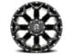 Revenge Off-Road Wheels RV-202 Satin Black with Dots 8-Lug Wheel; 20x9; 0mm Offset (20-24 Sierra 2500 HD)