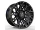 Revenge Off-Road Wheels RV-203 Black and Milled 8-Lug Wheel; 20x10; -19mm Offset (07-10 Sierra 2500 HD)