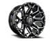 Revenge Off-Road Wheels RV-202 Black and Milled 8-Lug Wheel; 20x9; 0mm Offset (20-24 Sierra 3500 HD SRW)