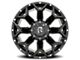 Revenge Off-Road Wheels RV-202 Satin Black with Dots 8-Lug Wheel; 20x9; 0mm Offset (20-24 Sierra 3500 HD SRW)