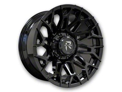 Revenge Off-Road Wheels RV-203 Satin Black 8-Lug Wheel; 20x10; -19mm Offset (07-10 Sierra 3500 HD SRW)