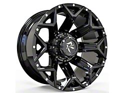 Revenge Off-Road Wheels RV-202 Gloss Black with Dots 6-Lug Wheel; 20x9; 0mm Offset (19-24 Silverado 1500)