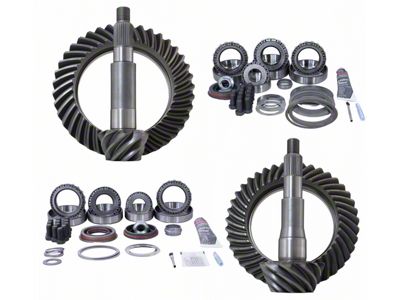 Revolution Gear & Axle Ford 9.75-Inch Front/8.8-Inch Rear Axle Ring and Pinion Gear Kit; 4.56 Gear Ratio (11-24 F-150)